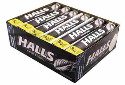 Picture of HALLS COUGH DROPS EXTRA STRONG 12CT