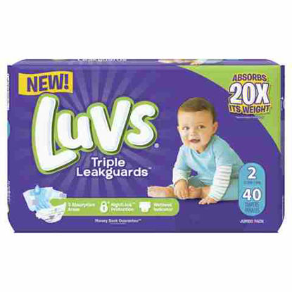 Picture of LUVS DIAPER SIZE 2 JUMBO PACK 40CT