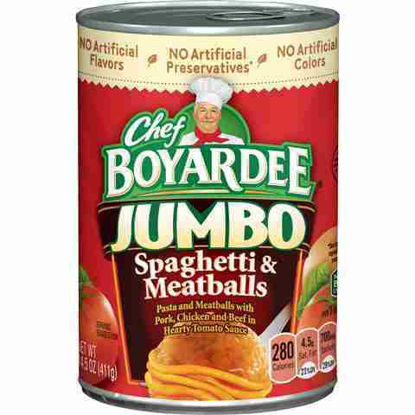 Picture of CHEF BOYARDEE JUMBO SPAGHETTI N MEATBALLS 14.5OZ