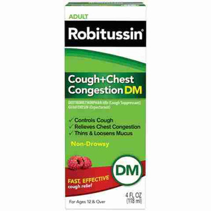 Picture of ROBITUSSIN DM COUGH AND CHEST CONGESTION 4OZ