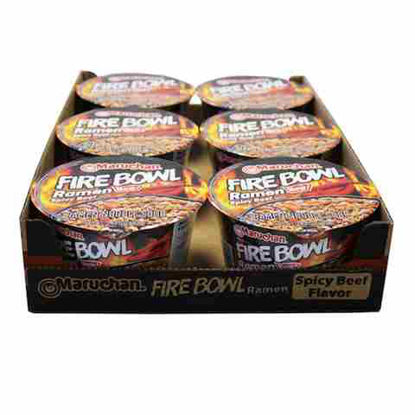 Picture of MARUCHAN FIRE BOWL SPICY BEEF 3.49OZ 6CT