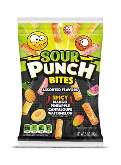 Picture of SOUR PUNCH BITES SPICY ASSOTD FLAVOURS 5OZ