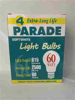 Picture of PARADE SOFT WHITE LIGHT BULBS 60 WATT 4CT
