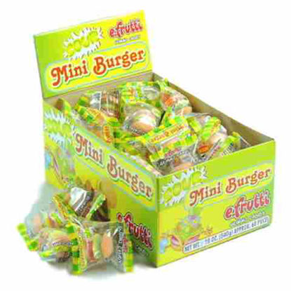 Picture of E FRUTTI SOUR MINI BURGER GUMMI 60CT