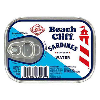 Picture of BEACH CLIFF SARDINES SERVED IN WATER 3.75OZ