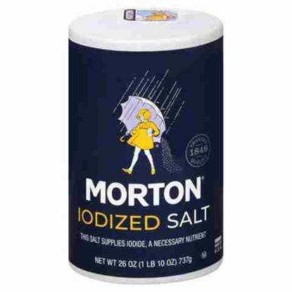 Picture of MORTON IODIZED SALT 26OZ