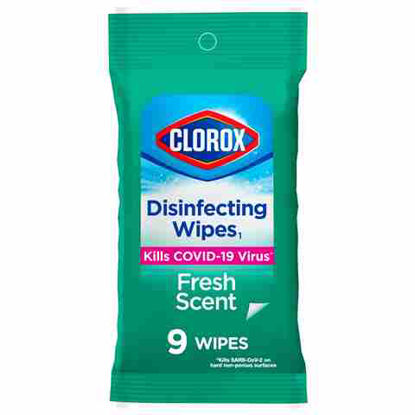 Picture of CLOROX DISINFECTING WIPES TO GO PACK 2.3OZ 9PK