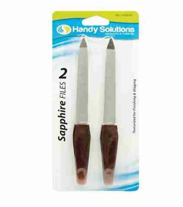 Picture of HANDY SOLUTIONS SAPPHIRE NAIL FILER 2PK