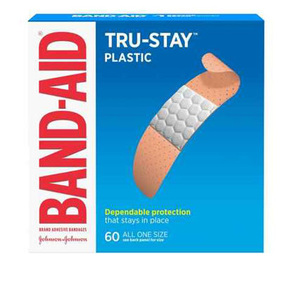 Picture of BAND AID TRU STAY PLASTIC 60CT