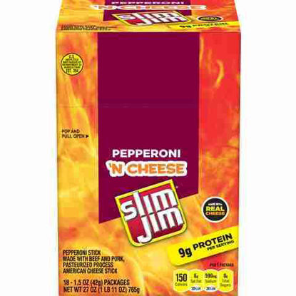 Picture of SLIM JIM PEPPERONI N CHEESE 1.5OZ 18CT