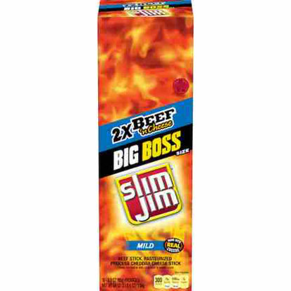 Picture of SLIM JIM BEEF N CHEESE BIG BOSS SIZE 3OZ 18CT