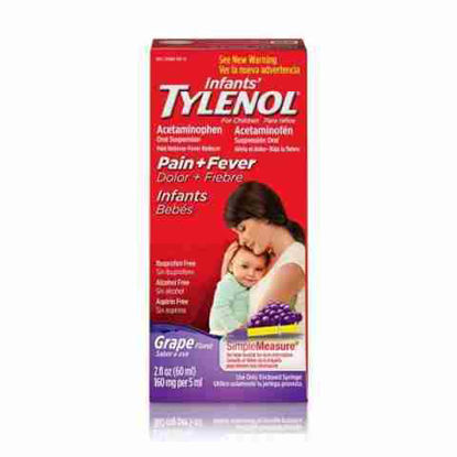 Picture of TYLENOL PAIN N FEVER REDUCER LIQUID FOR CHILDREN 2OZ
