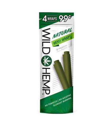 Picture of WILD HEMP NATURAL WRAPS 4 FOR .99 20 PC 4CT