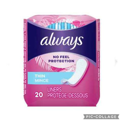 Picture of ALWAYS PANTY LINER THIN MINCE 20CT