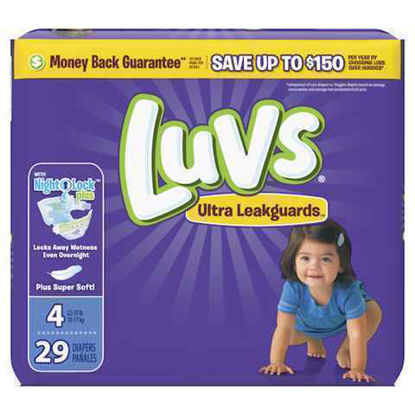 Picture of LUVS DIAPERS JUMBO SIZE 4 29CT