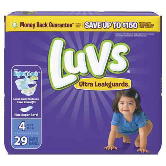 Picture of LUVS DIAPERS JUMBO SIZE 4 29CT
