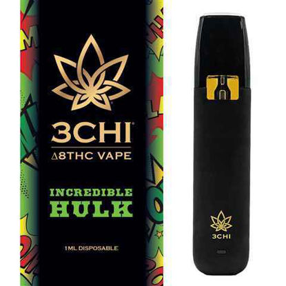 Picture of 3CHI INCREDIBLE HULK 1ML DELTA 8 DISPOSABLE