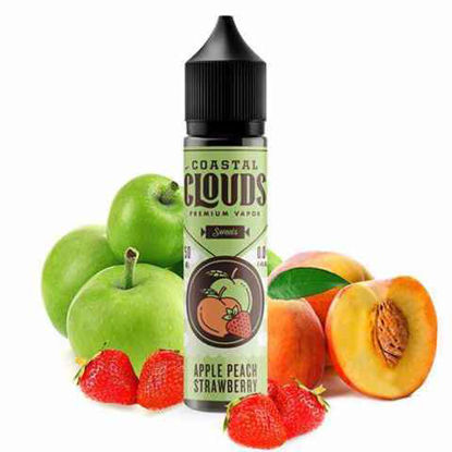 Picture of COASTAL CLOUDS APPLE PEACH STRAWBERRY 6MG 60ML