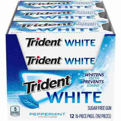 Picture of TRIDENT WHITE PEPPERMINT 16PK 12CT