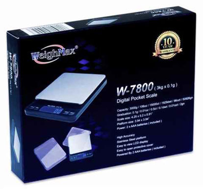 Picture of WEIGHMAX DIGITAL POCKET SCALE W7800