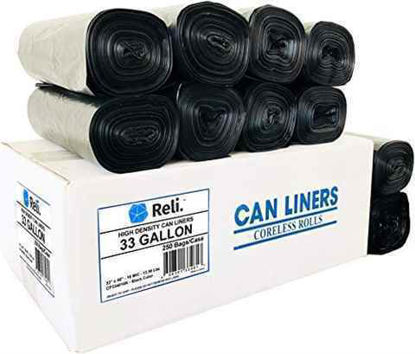 Picture of CAN LINERS BLACK 30 GALLONS