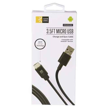 Picture of CASE LOGIC MICRO USB CABLE BLACK 3.5 FEET