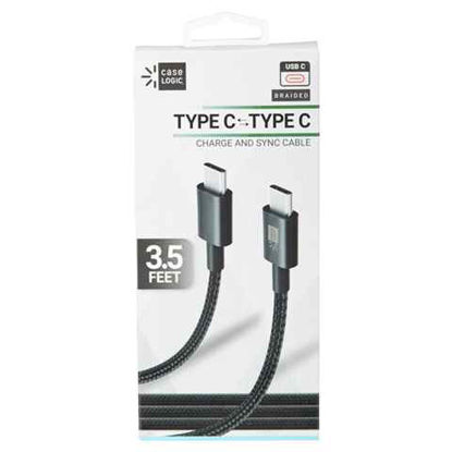 Picture of CASE LOGIC TYPE C USB CABLE BLACK 3.5 FEET