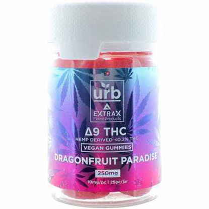 Picture of URB DRAGONFRUIT PARADISE DELTA 9 VEGAN GUMMIES 250MG