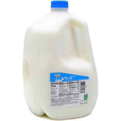 Picture of GREAT VALUE LOWFAT MILK 1 PERCENT 1GAL