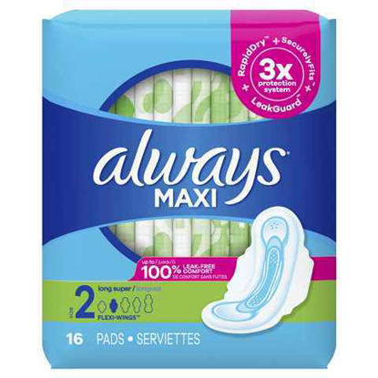 Picture of ALWAYS MAXI THICK EXTRA LONG  3 IN 1 7CT