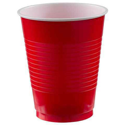 Picture of CARIBBE PARTY CUPS PLASTIC RED 16OZ 16CT