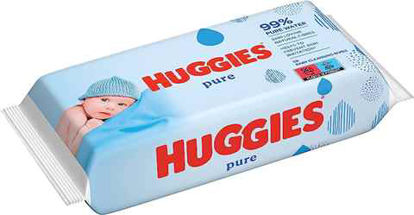 Picture of HUGGIES PURE BABY WIPES 72CT
