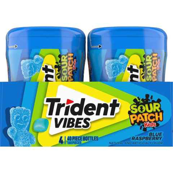 Picture of TRIDENT VIBES SOUR PATCH BLUE RASPBERRY 40PCS 4CT