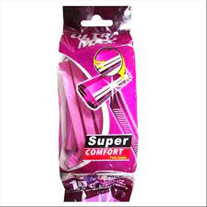 Picture of ULTRA MAX RAZOR TWIN BLADE PINK 10CT