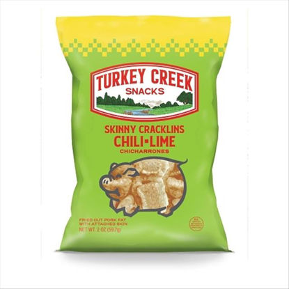 Picture of TURKEY CREEK CHILI LIME SKINNY CRACKLINS 2OZ