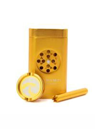 Picture of TSUNAMI DUGOUT DRY HERB GRINDER GOLDEN