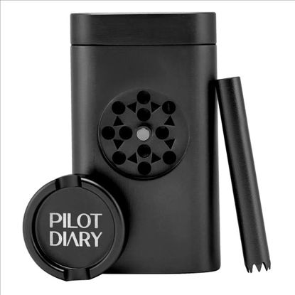 Picture of TSUNAMI DUGOUT DRY HERB GRINDER BLACK