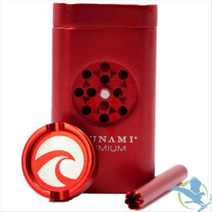 Picture of TSUNAMI DUGOUT DRY HERB GRINDER RED
