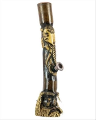 Picture of WOODEN FACE BONG PIPE