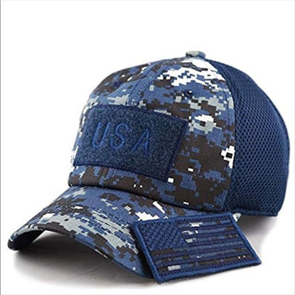 Picture of PIT BULL BLUE AMERICAN FLAG SPORTS CAP