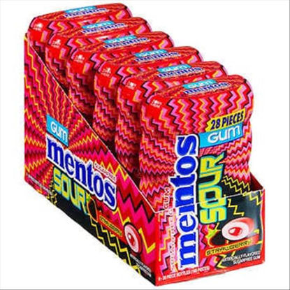 Picture of MENTOS SOUR STRAWBERRY 6CT