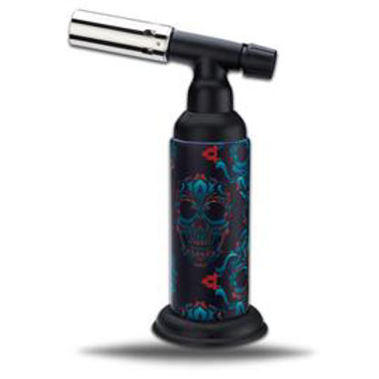 Picture of SMOXY DRAGON TORCH LIGHTER BLUE SKULL