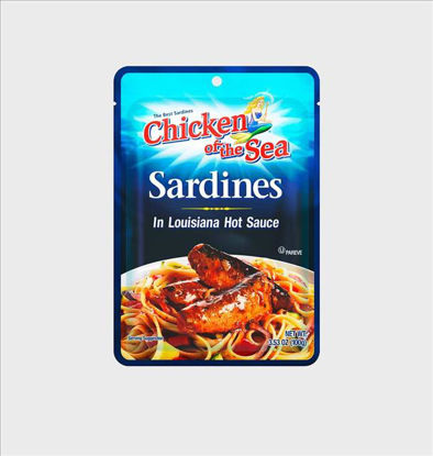 Picture of CHICKEN OF THE SEAS SARDINES IN LOUISIANA HOT SAUCE POUCH 3.53OZ