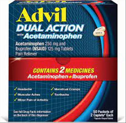 Picture of ADVIL DUAL ACTION SINGLE 50 CT
