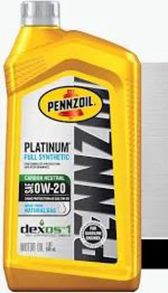 Picture of PENNZOIL PATLINUM FULL SYNTHEIC  0W20 1QT 6CT