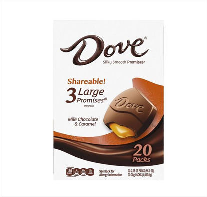 Picture of DOVE MILK CHOCOLATE CARAMEL K/S 20CT