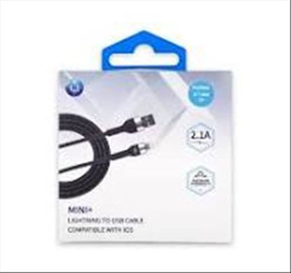 Picture of UPLUS MINI PLUS IPHONE TO USB CABLE BLACK 4FT