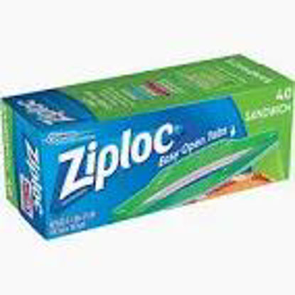 Picture of ZIPLOC SANDWITCH BAGS 40CT