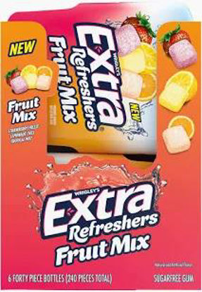 Picture of WRIGLEYS EXTRA GUM FRUIT MIX REFRESHERS BOTTLE 6CT