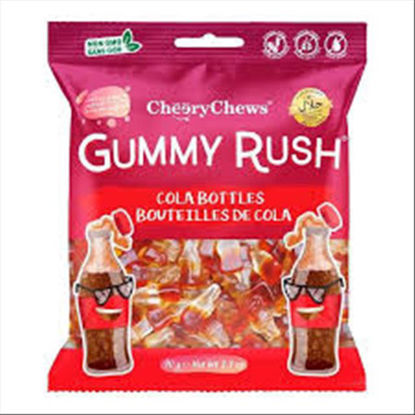 Picture of CHERRY CHEWS GUMMY RUSH COLA BOTTLES 3OZ